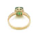 1.98Ctw Emerald with 0.15Ctw Diamond Ring in 14K YG