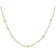 Cultured Freshwater Pearl Station Necklace In 18K Gold Over Sterling
Silver 24 Inch