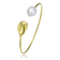 Pear Shape Freshwater Pearl Cuff Bracelet In 14K Gold Over Sterling Silver