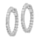 Rhodium Over 14K White Gold Oro Spotlight Lab Grown Diamond SI+, H+,
Hoop with Safety Clasp Earrings