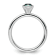 Sterling Silver Stackable Expressions High 5mm Blue Crystal Ring
