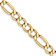 14k Yellow Gold 5.75mm Figaro Link 26 Inch Chain