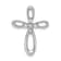 Rhodium Over 14k White Gold Diamond Cross Chain Slide Pendant