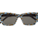 Saint Laurent Violet and Brown Print Frames / Gray Lenses Sunglasses