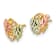 10k Yellow Gold with 12k Rose Gold and 12k Green Gold Accent Diamond
Leaves Stud Earrings