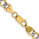 14k Yellow Gold and Rhodium Over 14k Yellow Gold Solid 6.75mm Pavé Curb
16 Inch Chain