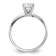 Rhodium Over 14K White Gold 1 ct. D E F Pure Light Round Moissanite
Solitaire Ring