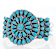 Kingman Turquoise Cuff Bracelet In Sterling Silver