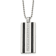 White Cubic Zirconia Stainless Steel Black IP-plated Men's Pendant With Chain