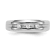 Rhodium Over 14K White Gold Lab Grown Diamond SI1/SI2, G H I, Men's Band