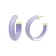 14K Yellow Gold Over Sterling Silver Small Illusion Acrylic Hoop
Earrings in Lavender