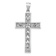 14k Yellow Gold and 14k White Gold Textured Crucifix Pendant