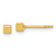 14k Yellow Gold Polished 2.5mm Cube Stud Earrings