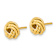 14k Yellow Gold Polished 9mm Love Knot Stud Earrings