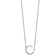 Rhodium Over 14k White Gold Sideways Diamond Initial C Pendant Cable
Link 18 Inch Necklace