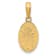 14K Yellow Gold Miraculous Medal Charm