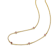 Ruby Color CZ Heart Station Necklace In 14K Gold Over Brass