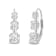 White Cubic Zirconia 14k White Gold Earrings With Velvet Gift Box 2.00ctw