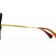 Gucci Gold Tone and Black Frame Oversize Square Frame / Gray Lens Sunglasses