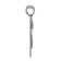 Rhodium Over 14k White Gold Satin Diamond Kid with Hat Pendant