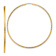 14k Yellow Gold 2 5/16" Diamond-Cut Square Tube Endless Hoop Earrings
