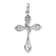 Rhodium Over 14k White Gold Diamond Cross Pendant