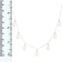 7-8mm White Cultured Freshwater Pearl Rhodium Over Sterling Silver Necklace
