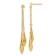 14K Yellow Gold Polished Post Dangle Earrings
