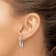 Rhodium Over 14K White Gold Lab Grown Diamond Front and Back Post Dangle Earrings