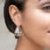 14K Yellow Gold Over Sterling Silver Clear Chunky Bucket Acrylic Hoops