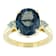 Blue Topaz And Swiss Blue Topaz Oval Ring In 18K Gold Over Sterling
Silver 5.83ctw