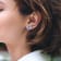 14K White Gold Rectangular Cushion Tanzanite and Diamond Earrings 1.46ctw