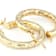 Diamond-Cut Hoop Earrings In 18K Gold Over Sterling Silver