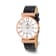 Ladies Charles Hubert  Rose IP-Plated Stainless Steel White Dial Watch