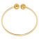 14k Yellow Gold 2mm Polished and Diamond-Cut Ball Flexible Cuff Bangle Bracelet