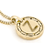 Cardano Initial Z Pendant Necklace In 18K Gold Over Bronze