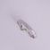 Rhodium Over Sterling Silver Enamel PRINCESS with Chain Baby Bangle