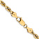 14k Yellow Gold 5mm Solid Diamond-Cut Quadruple Rope 22 Inch Chain