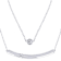 Moissanite Layered Bar And Solitaire Necklace In Platinum-Enhanced
Sterling Silver