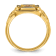 10K Yellow Gold Men's Textured with Enamel Knights Templar Masonic Ring