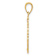 14k Yellow Gold Enameled Christmas Wreath Pendant