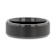 ELISE Black Tungsten Ring with Polished Beveled Edges and Brush Finished
Center 7mm