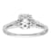 Rhodium Over 14K White Gold Lab Grown Diamond Complete Cushion Halo
Engagement Ring 0.70ctw