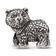 Sterling Silver Antiqued Bear Bead