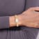 Charles Hubert Ladies IP Plated Stainless Steel Crystal Bezel 21x32mm Watch