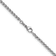 Rhodium Over Sterling Silver 3.0mm Wheat 20 Inch Chain