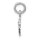 Rhodium Over Sterling Silver Child's April Preciosca Crystal Cross Pendant