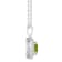 7mm Round Peridot And White Topaz Accent Rhodium Over Sterling Silver
Double Halo Pendant w/Chain