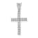 Rhodium Over 14K White Gold 1/6ct. Diamond Latin Cross Pendant
