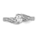 Rhodium Over 14K White Gold Lab Grown Diamond By-Pass Complete
Engagement Ring 0.656ctw